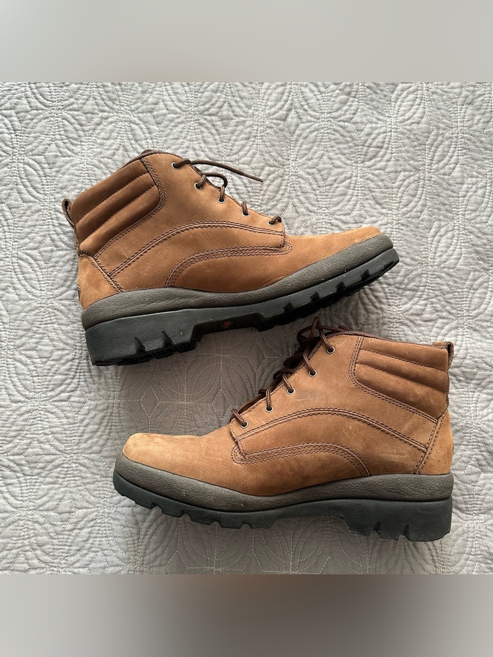 Rockport XCS Men's Brown Leather Ankle Hiking Boots (Style WR3381M)
